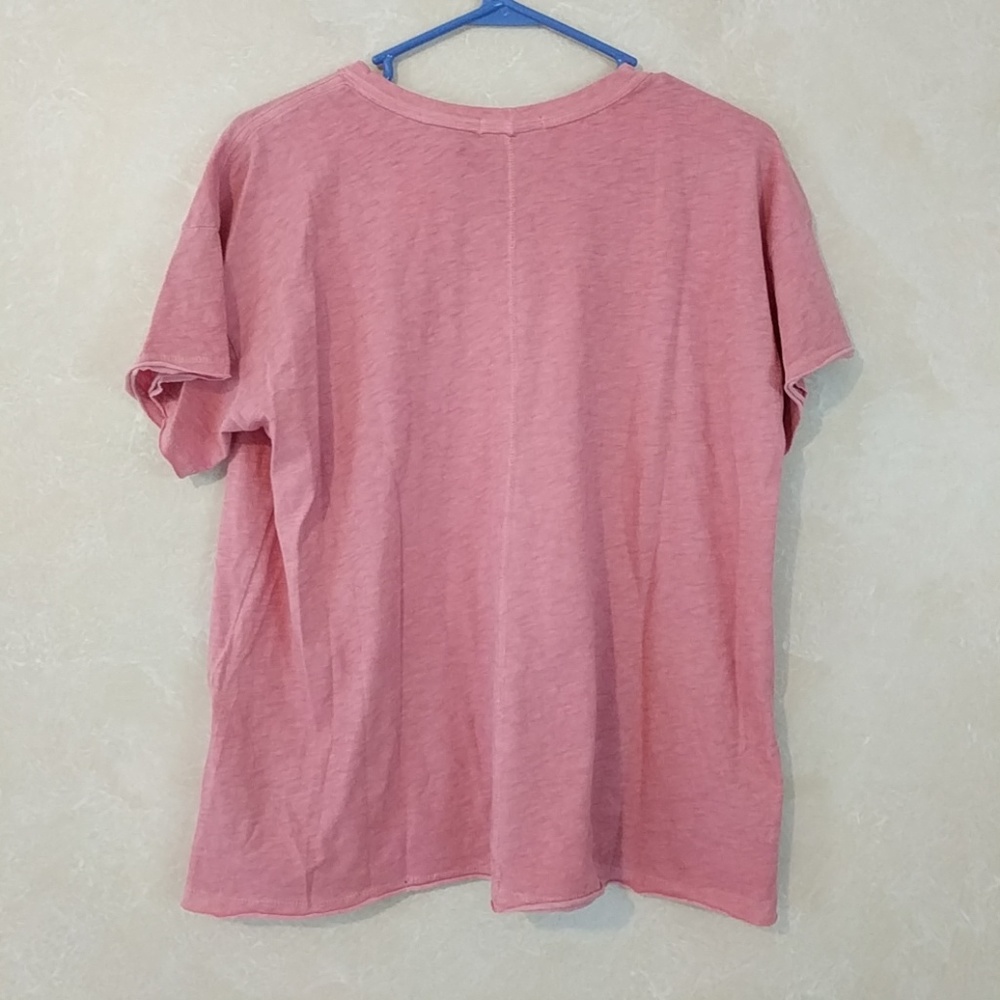 Rag & Bone Vintage Tee Short Top Deep Pink - Picture 8 of 8